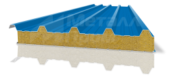 Сэндвич-панель синяя для крыши [ГОСТ 30247.1-94, ГОСТ 30247.0-94]
