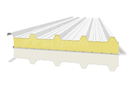 Трехслойная сэндвич-панель белая