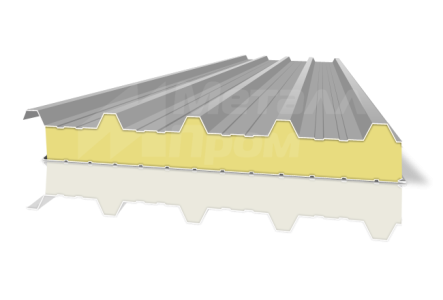 Сэндвич-панель серая для крыши