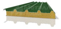 Сэндвич-панель зеленая для крыши [ГОСТ 30247.1-94, ГОСТ 30247.0-94]