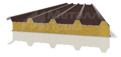Сэндвич-панель коричневая для крыши [ГОСТ 30403-2012, ГОСТ 30247.1-94]