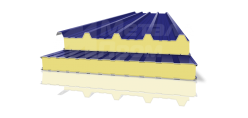 Сэндвич-панель синяя для морозильных камер [ГОСТ 30247.0-94, ГОСТ 30403-2012]
