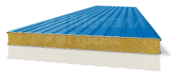 Сэндвич-панель синяя для стен [ГОСТ 30247.1-94, вес от 8,9 кг/м2]