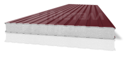 Сэндвич-панель красная из пенопласта стеновая [производятся от 100 м2]