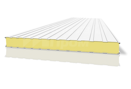 Трехслойная сэндвич-панель стеновая 60 мм ПИР (PIR)