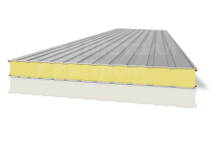 Сэндвич-панель трехслойная металлическая стеновая 50 мм ПИР (PIR)